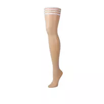 Kix'ies Kix'ies Sammy Thigh High Stockings D White - No-Slip Comfort Fit