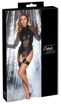 Cottelli Cottelli BONDAGE Body Set M - Black, Matte-Finish, Removable Straps