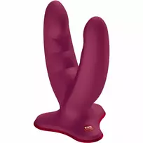 FUN FACTORY Fun Factory RYDE Double Model Wine Red - Silicone, Harness-Compatible, 22 cm