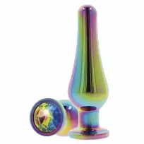 TOYJOY ToyJoy Twilight Bum Bijou Medium Aluminum Plug with Rainbow Gem 11cm