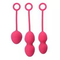 Svakom Svakom Nova Kegel Exercise Balls Set Plum Red - 3 Weights, Silicone