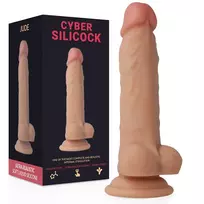 CYBER SILICOCK CYBERSILICOCK Jude Ultra Soft Liquid Silicone Model 18cm Beige