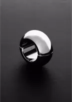 Steel by Shots Mister B Oval Ball Stretcher 1.4" (3.5 cm) Stainless Steel Split Ring