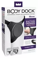 Body Dock Pipedream Body Dock G-Spot Pro Harness with Vibrating Plate, Adjustable Straps