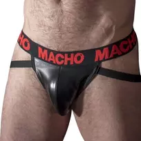 MACHO UNDERWEAR MACHO MX25RC Jockstrap Red Synthetic Leather Size M