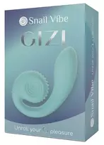 Snail Vibe Snail Vibe Gizi Tiffany Dual Motor Silicone Intimate Device Blue 19cm
