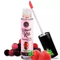 SECRETPLAY Secret Play Lip Gloss Vibrant Kiss Strawberry Gum 6g Edible Formula
