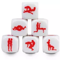 SECRETPLAY Secret Play Dice Game Kamasutra Gay 25mm - Fun Themed Dice Set