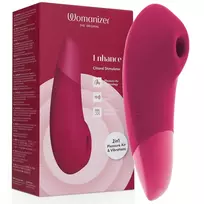 Womanizer Enhance Intimate Air & Vibration Device Vibrant Pink 158mm