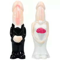 S-Line by Shots Diabolix Salt & Pepper Shakers Ceramic Black & White Set 8714273044051