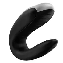 Satisfyer Satisfyer Double Fun Black Couples Device, Dual Motors, App Control