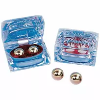 Seven Creations Seven Creations Ben Wa Gold Balls 1.7cm, Water-Resistant, Nickel-Free