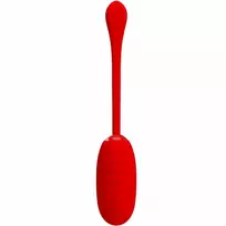 PRETTY LOVE Pretty Love Kirk Rechargeable Vibrating Egg Red - 12 Modes, USB Charging