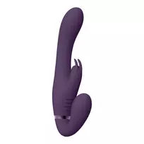 VIVE by Shots Suki Strapless Vibrating Intimate System Rabbit Purple, 3 Motors, Silicone
