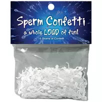 Kheper Games Kheper Games Sperm Confetti Fun Party Decor White 15g