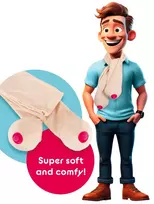 You2Toys Novelty Scarf Nude with Decorative Elements 150cm Polyester