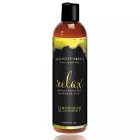 Intimate Earth Intimate Earth Relax Massage Oil 240ml - Lemongrass & Coconut Blend