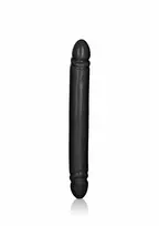 CALEXOTICS Blackjack Smooth Double Dong 12'' Poly-Melt PVC Flexible Model