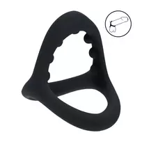 Levelz by Shots Levelz Tri-O Black Silicone Triple Support Ring Ergonomic Design