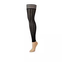 Kix'ies Kix'ies Lindsay Thigh-High Tights A Black - Footless, No-Slip System