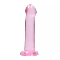 REALROCK Crystal Clear Intimate Machine 17 cm with Suction Cup Transparent