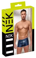 NEK NEK Blue Metallic Boxer Briefs L with Silver Zipper & Matte Finish
