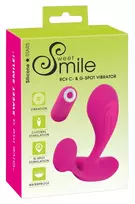 Sweet Smile Sweet Smile RC Flexible Dual-Motor Silicone Vibrator, Pink, 11cm