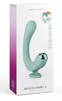 JimmyJane Reflexx Rabbit 2 Dual Motor Silicone Intimate Device, Purple