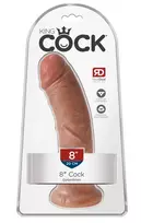 King Cock Pipedream King Cock 8 Inch Intimate Model Tan PVC 21.5 cm