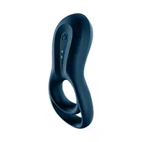 Epic Duo Ring Vibrating Double Silicone Stimulation System Black