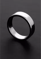 Steel by Shots Kiotos Flat Stainless Steel Ring 12x60mm - High Polish Finish