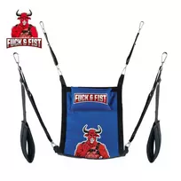 Fuck & Fist Fabric Support Sling Set Blue/Black 60x107cm