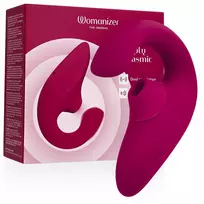 WOMANIZER Womanizer Blend Rabbit Vibrator Dual Stimulation Vibrant Pink 113x51x139mm