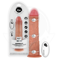 COCK MILLER COCK MILLER - REALISTIC DILDO WITH SUCTION CUP AND REMOTE CONTROL VIBRATION 20.5 CM