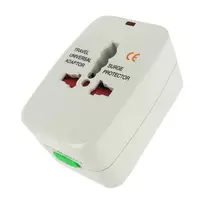 XR Brands XR Brands Travel Universal Adapter 4-in-1 Worldwide Plug White ABS
