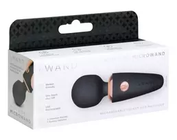 Le Wand le Wand Mini Microwand Black - Compact Rechargeable Massage Wand 10 cm