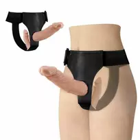 BAILE Baile Ultra Passionate Double-Ended System with Adjustable Harness, Flesh