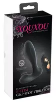 XOUXOU XOUXOU RC E-Stim G&P-Spot Intimate Vibrating Device, 12.3 cm, Black