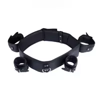Red Leather Red Leather System Adjustable Chest & Arm Restraint Harness Black