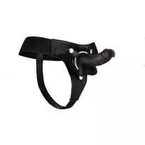 Ouch! by Shots Ouch! Adjustable Strap-On System 18 cm - Realistic Design, Black