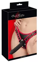 Bad Kitty Bad Kitty Strap-On Harness L/XL Adjustable with 3 Silicone Attachments