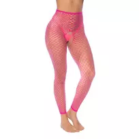 Mapale Leg Avenue Versatile Fence Net Neon Pink Top or Stockings One Size