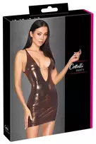 Cottelli Cottelli PARTY Mini Dress and String M Rose-Gold Iridescent Chains