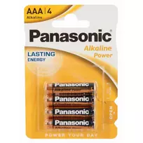 Panasonic Super Alkaline AAA Batteries 4-Pack High Performance Power Cells
