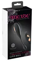 XOUXOU JOLT e-RC Love Ball Intimate Trainer with E-Stim & Vibration, 18.6cm, Pink