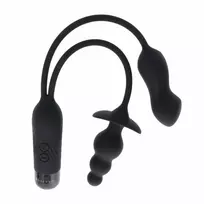 Gender X Evolved Novelties Double My Pleasure Black - Dual Motor Intimate System