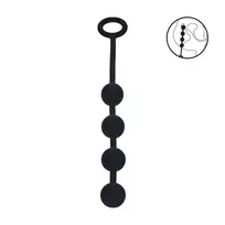 Levelz by Shots LEVELZ Silicone Intimate Beads S 20mm Black - Flexible Design