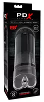 PDX PDX Elite Extender Pro Adjustable Transparent Vibrating Pump 14.5cm