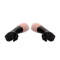 Fist It by Shots Fist It Short Latex Gloves Unisex Ultra-Thin Protective Black S/M