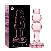 NEBULA SERIES BY IBIZA Ibiza Nebula Series Model 1 Intimate Glass Plug Pink 10.5cm Borosilicate